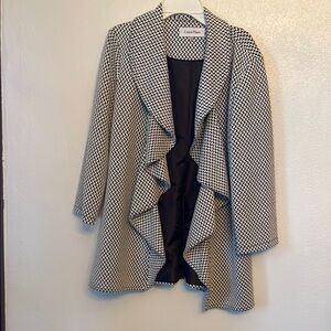 Calvin Klein Women's Black and White Jacket